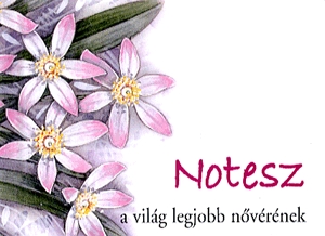 Notesz a világ legjobb nővérének