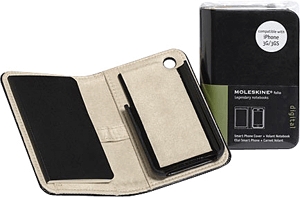 Moleskine iPhone tartó (keménytáblás + sima jegyzetfüzet)