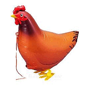 Sétáló lufi - tyúk