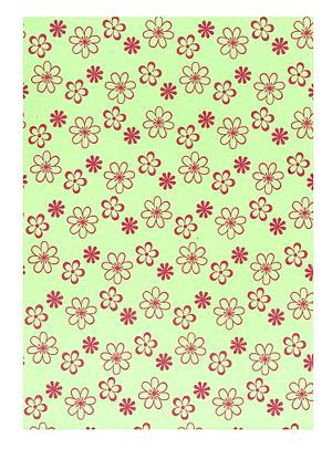 Junior A/4 színes habszivacs-lap - virágmintás