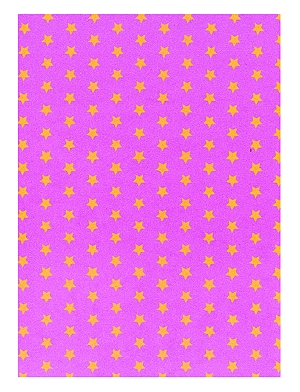 Junior A/4 színes habszivacs-lap - csillag mintás