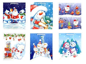 Pol-Mak karácsonyi dísztasak (kicsi, többféle)
