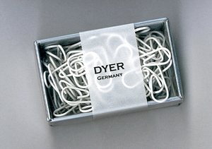 Szív alakú gémkapocs - fehér (75 db/doboz)