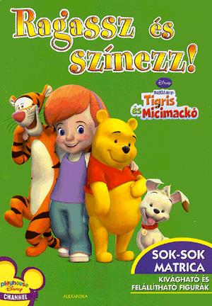 Ragassz és színezz! - Barátaim: Tigris és Micimackó (zöld)