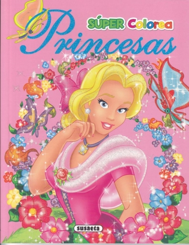 Súper Colorea Princesas (azul)