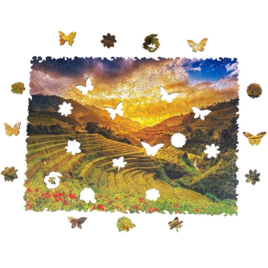 Rizsföldek - Fa puzzle