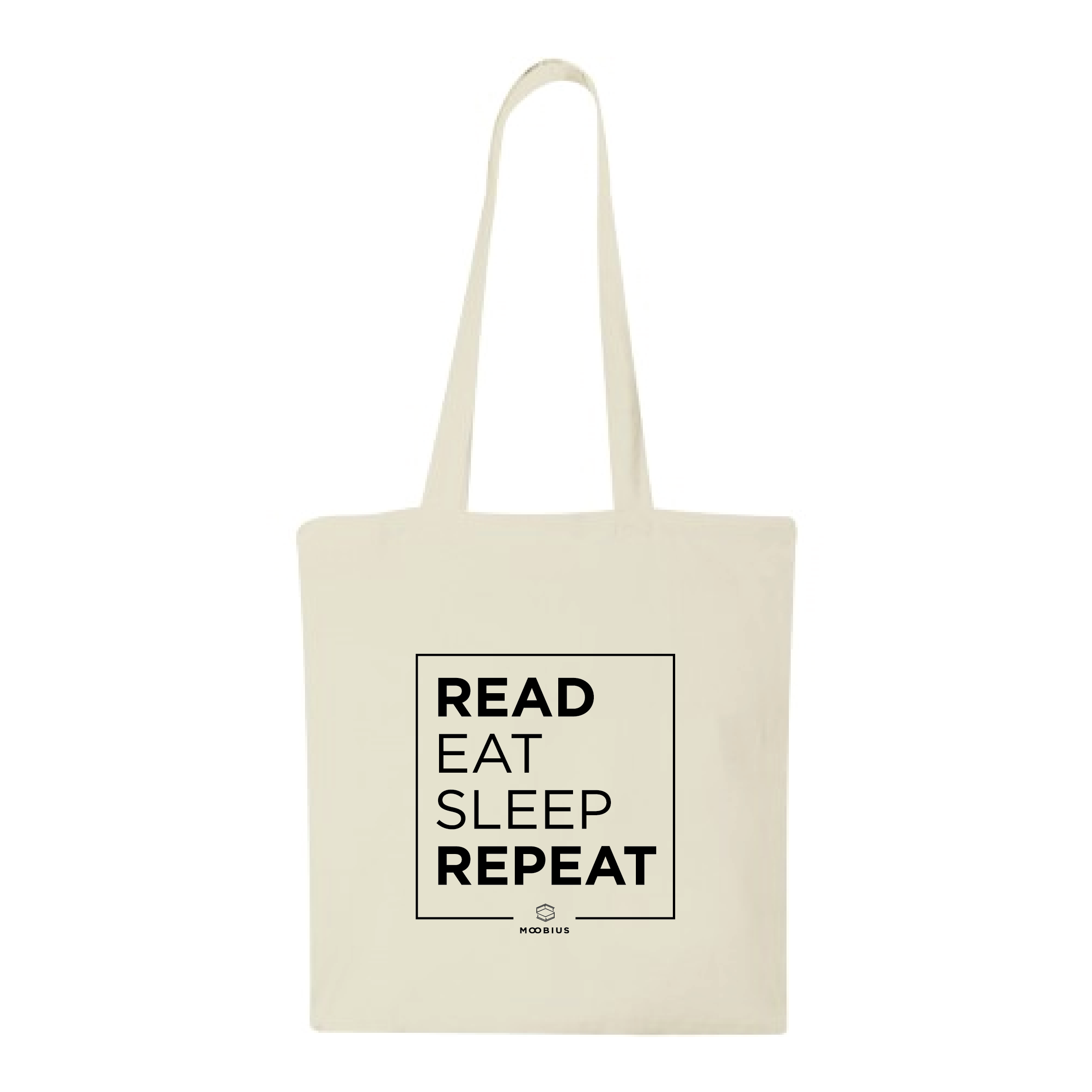 Vászontáska - Read. Eat. Sleep. Repeat.